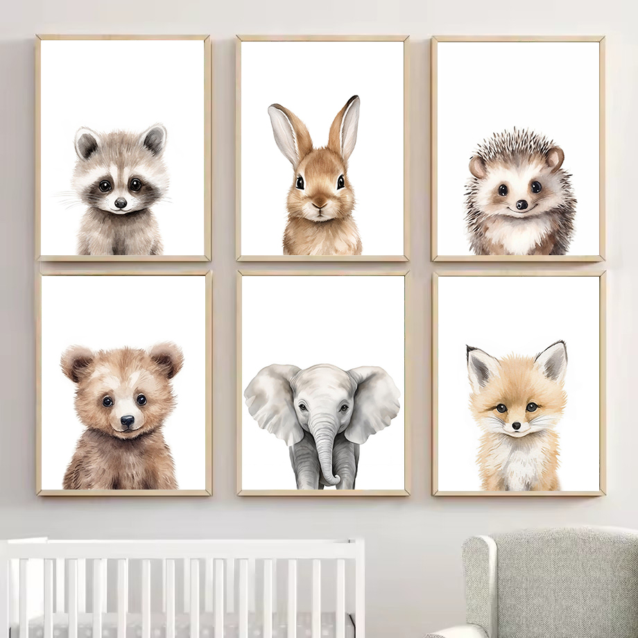 Baby Nursery Posters - 1 Peça Pôster em Tela de