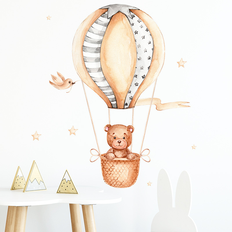 Baby Nursery Hot Air Balloon - Adesivos de Parede de Balão de
