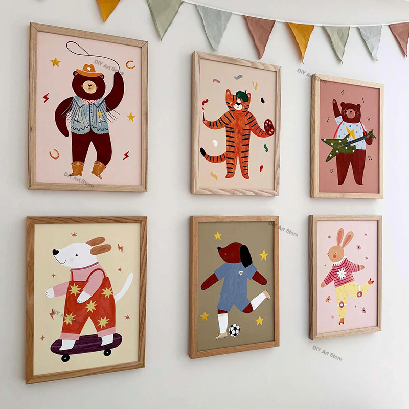 Baby Nursery Needs - Arte de Parede Divertida com Animais