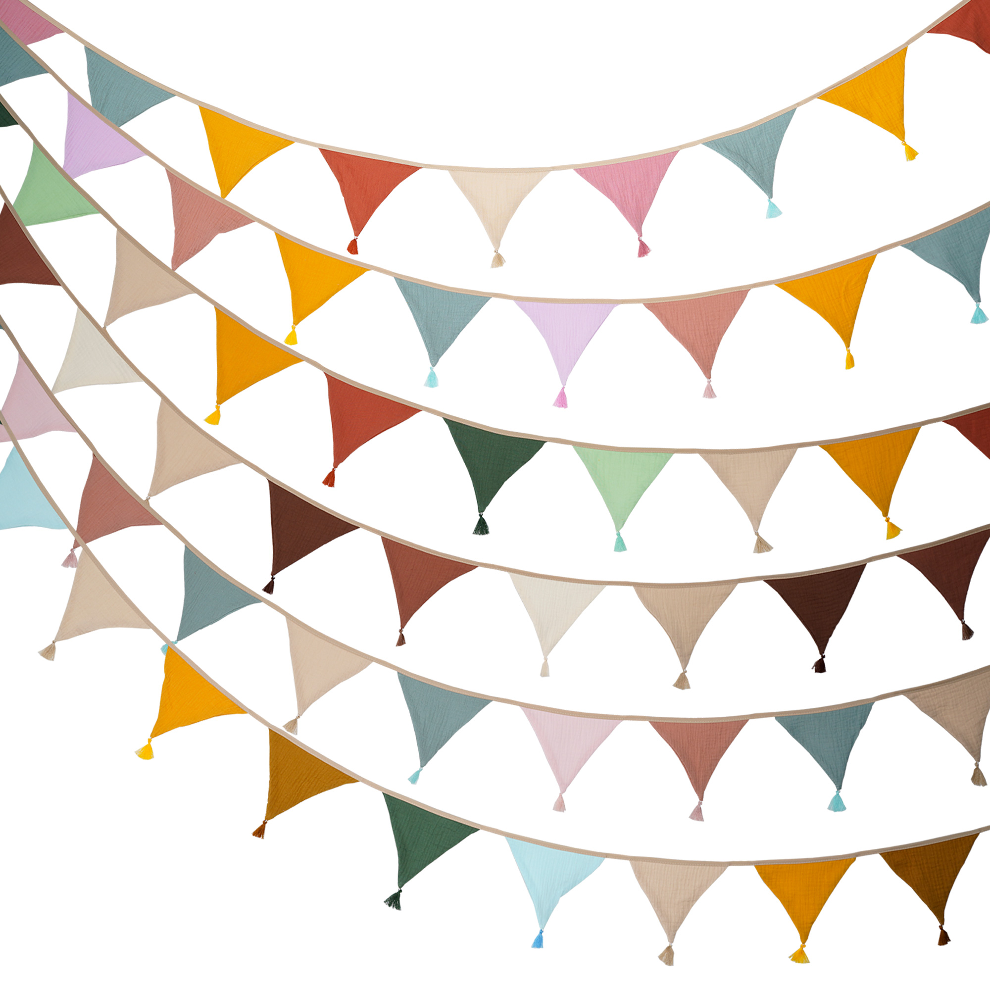 Baby Nursery Fabric - Guirlanda de Tecido para Berçário de