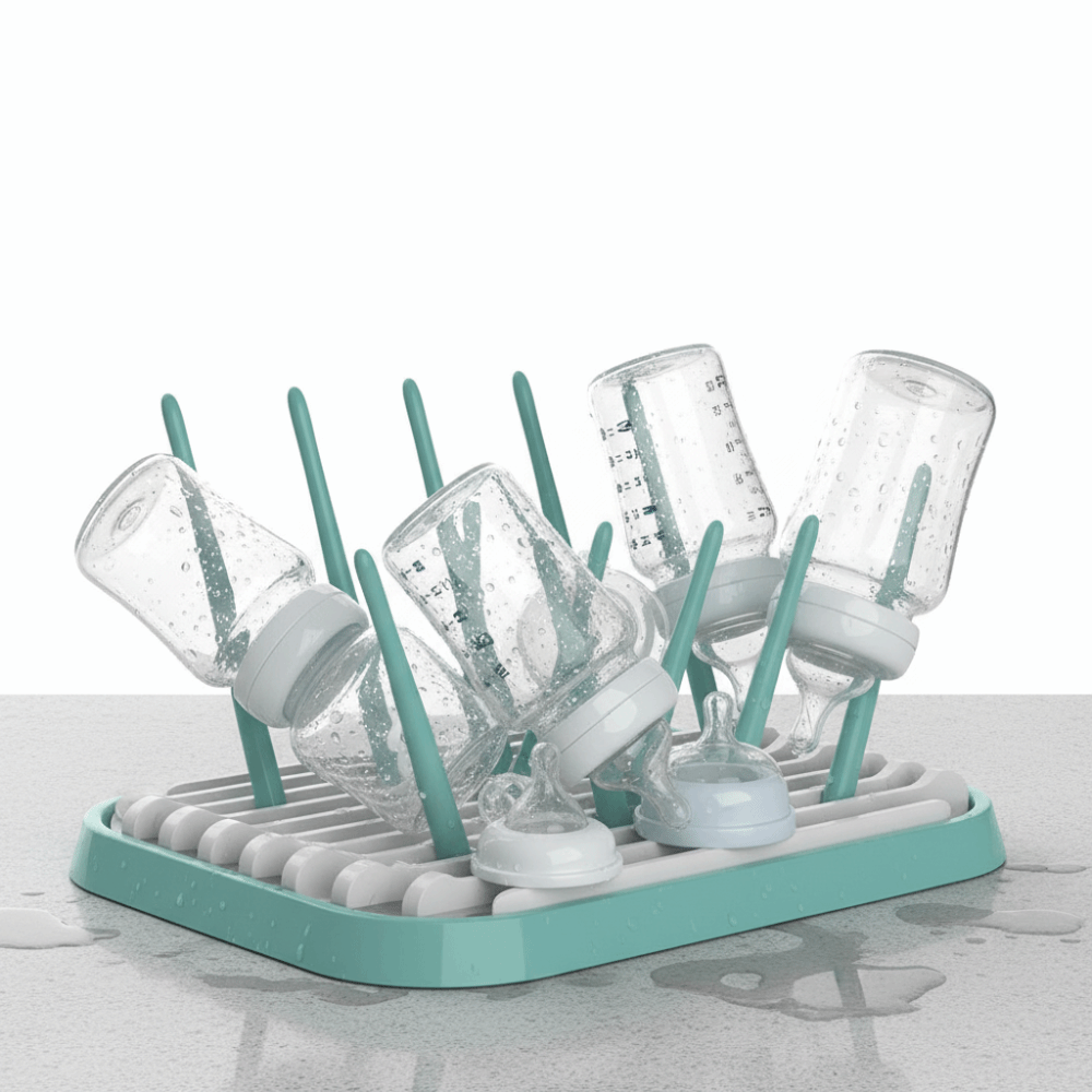 Baby Nursery Essentials - Suporte Dobrável para Secagem de Mamadeiras,