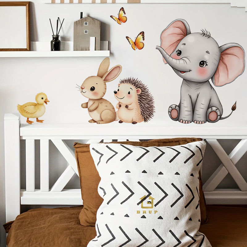 Baby Nursery Decals - Adesivo de parede de animal de