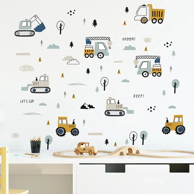 Baby Nursery Needs - Adesivos de parede de caminhão de