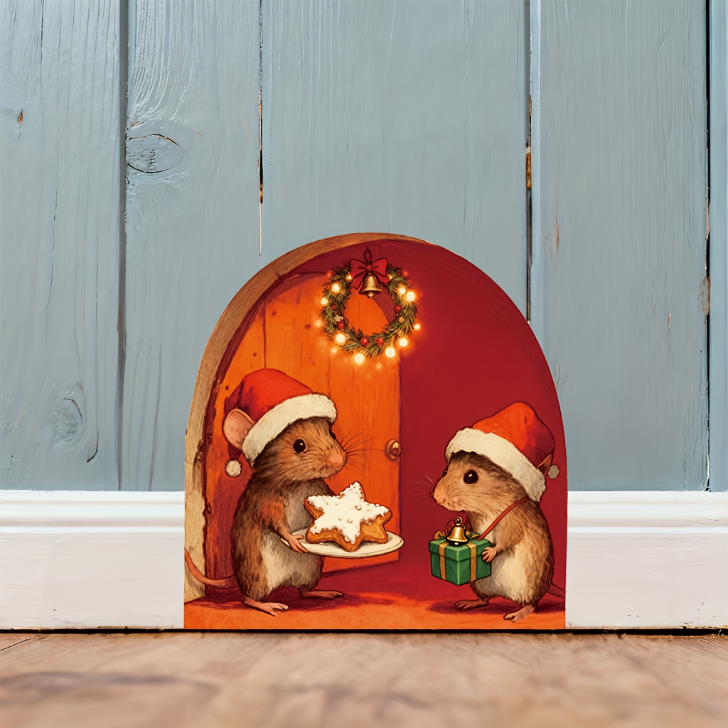 Baby Nursery Mural Wallpaper - Adesivo de Parede Festivo de Natal