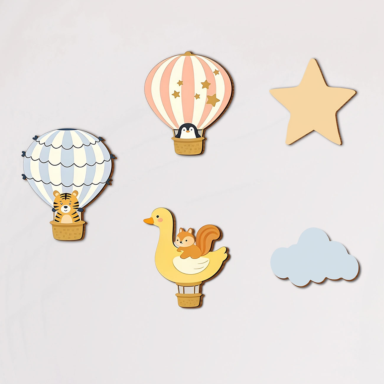 Baby Nursery Decals - 5 Peças de Adesivos de Parede