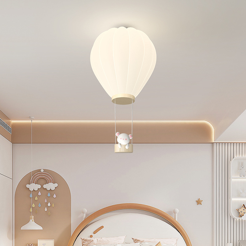 Baby Nursery Hot Air Balloon - Luminárias de Teto para Quarto Infantil