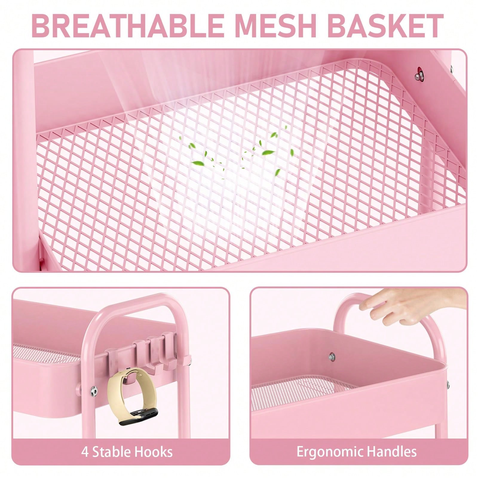 Carrinho de Metal de 3 Níveis  - Baby Nursery Essentials avaliação e preço