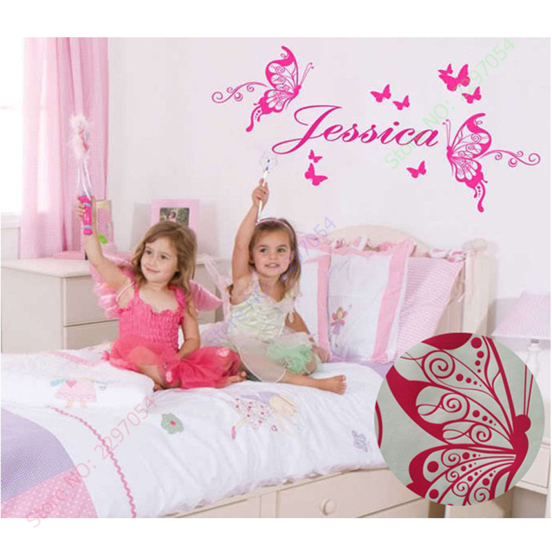 Novas borboletas nome personal - Baby Nursery Panelling avaliação e preço
