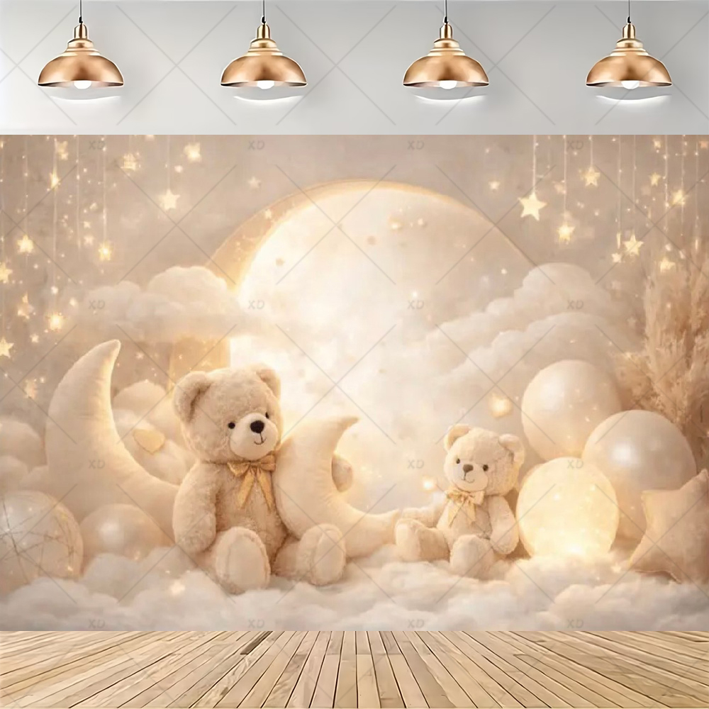 Banner de Fundo com Tema de Ur - Baby Nursery Hot Air Balloon avaliação e preço