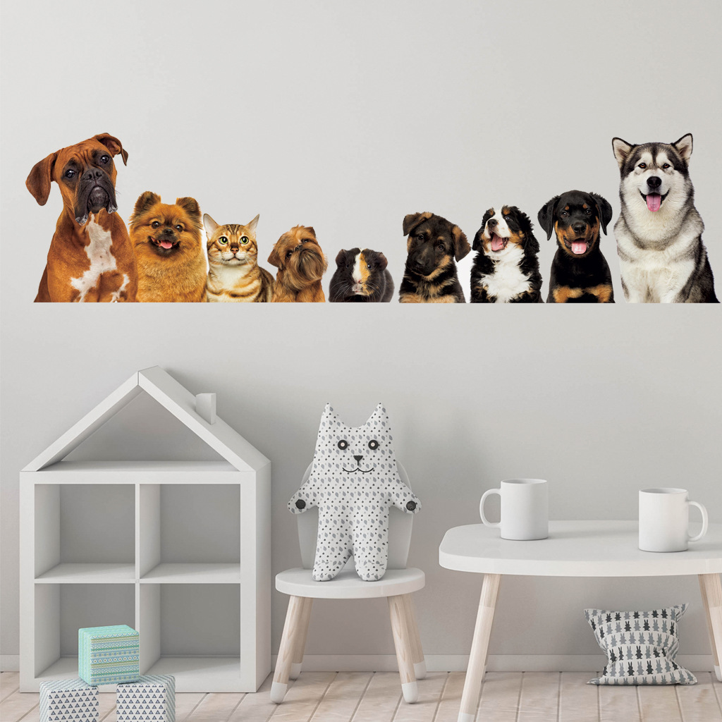 C30 #   9 gatos fofos e cães a - Baby Nursery Decals avaliação e preço