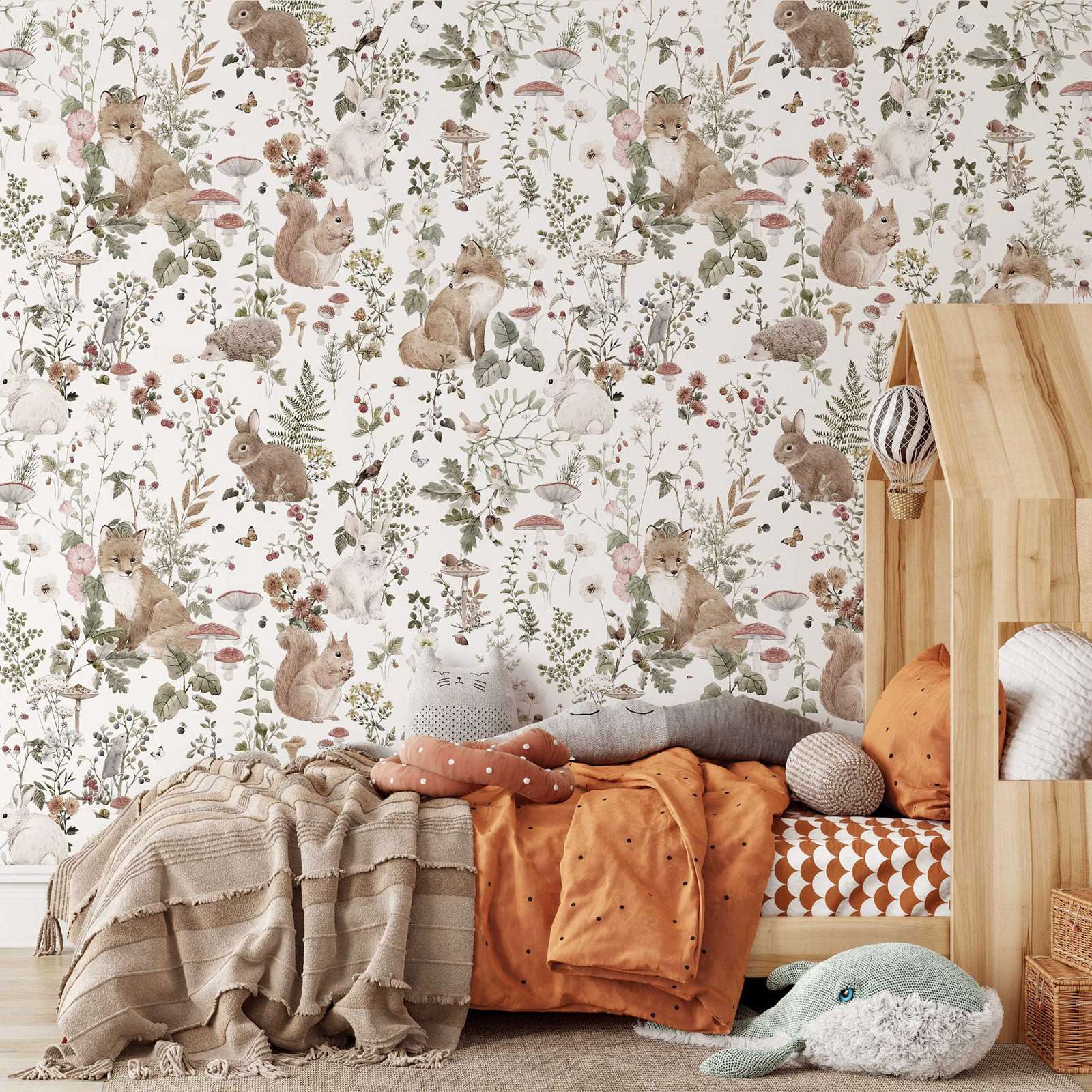 Forest Babies MuraL, papel de  - Baby Nursery Mural Wallpaper avaliação e preço