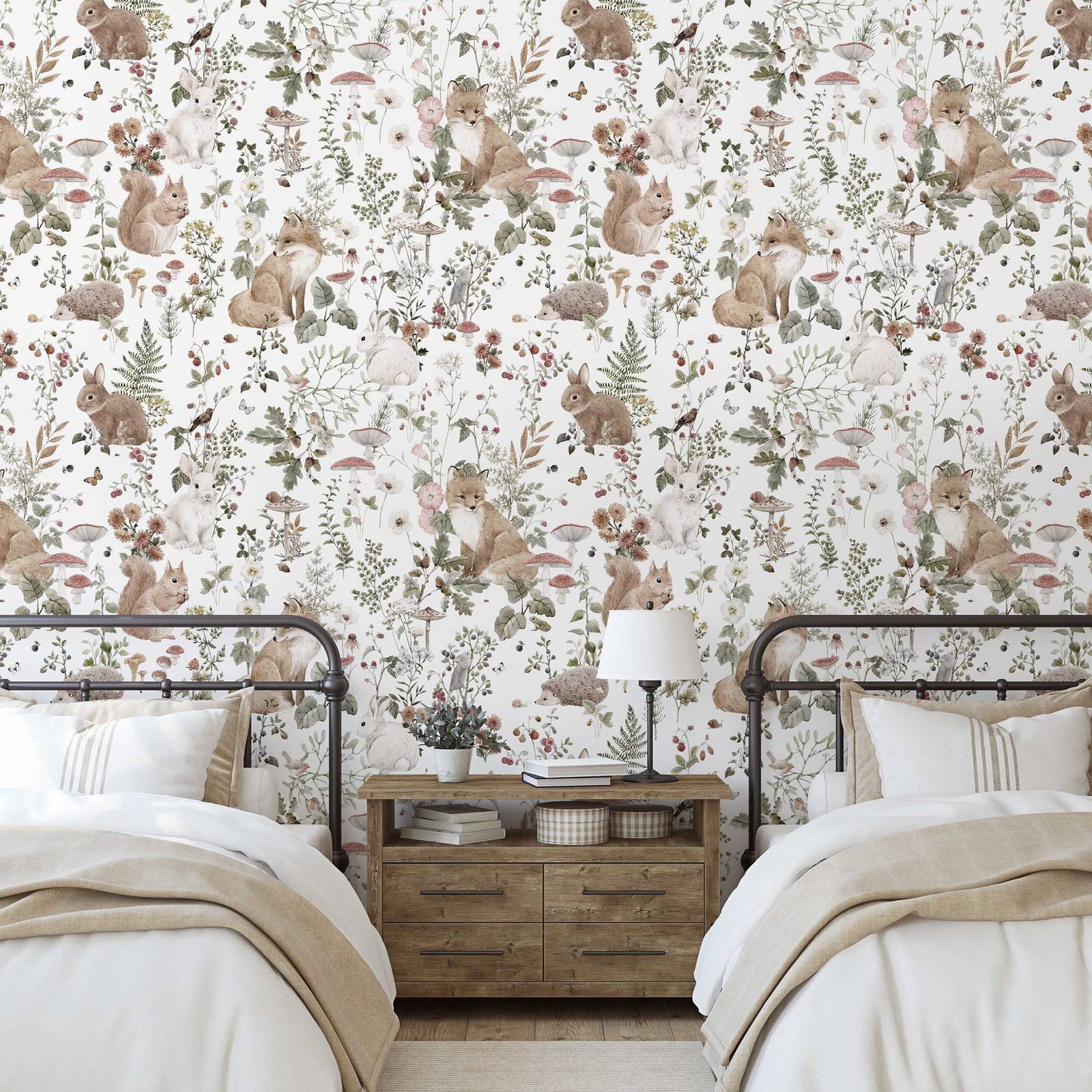 Forest Babies MuraL, papel de  - Baby Nursery Mural Wallpaper avaliação e preço
