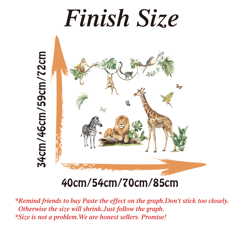 Grande selva animal folhas tro - Baby Nursery Panelling avaliação e preço