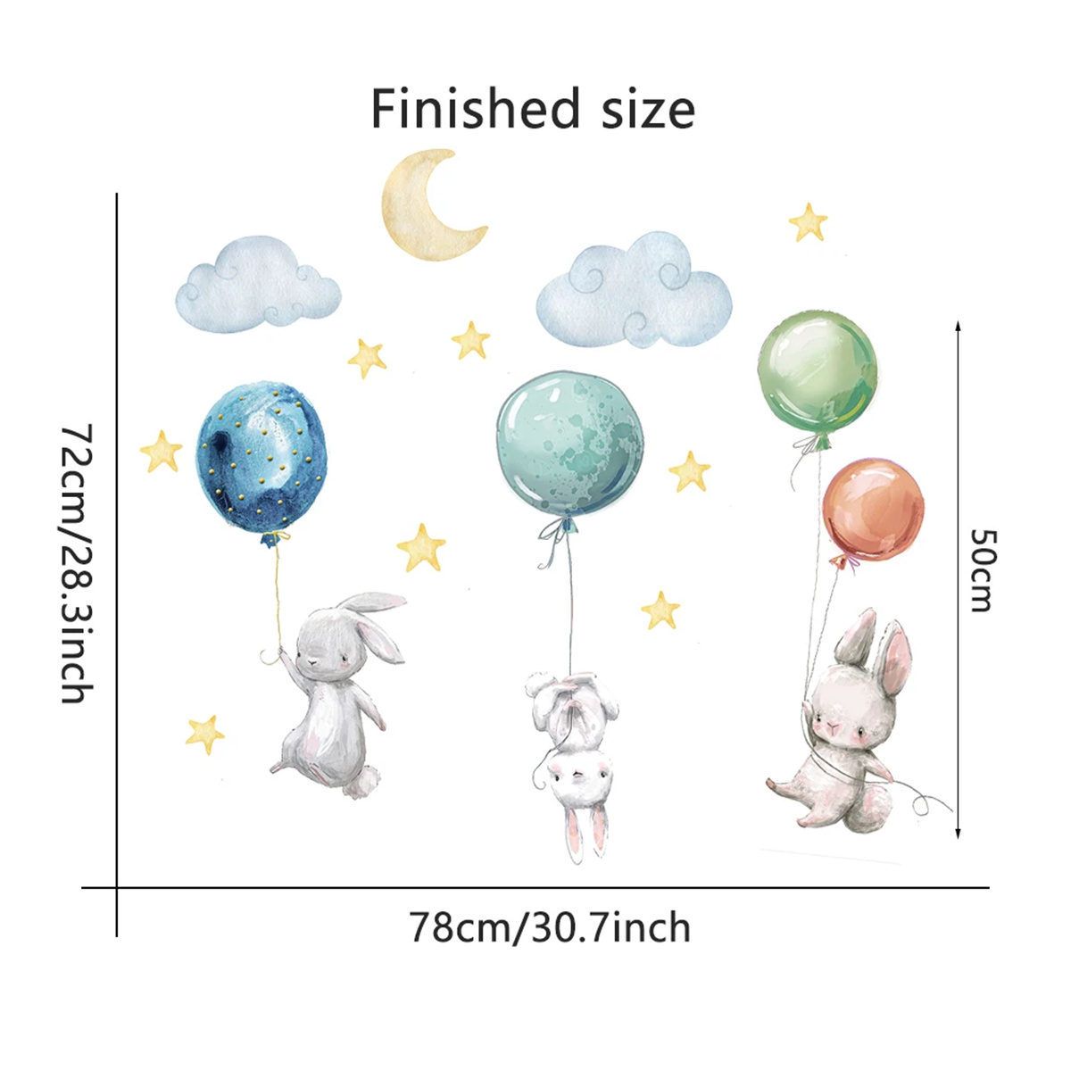 Adesivos de Parede de Animais  - Baby Nursery Hot Air Balloon avaliação e preço