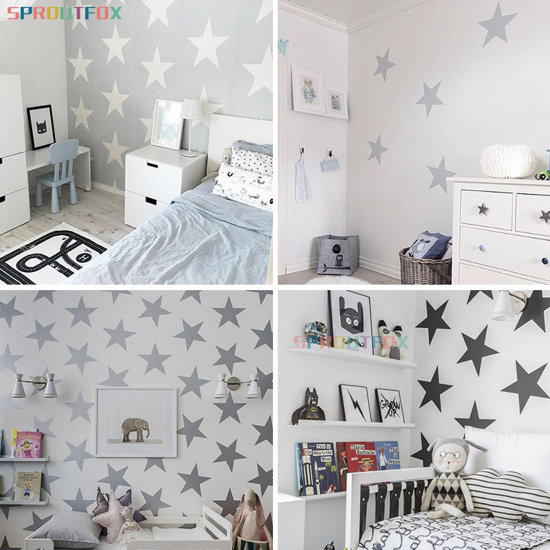 Murais de arte removível para  - Baby Nursery Mural Wallpaper avaliação e preço