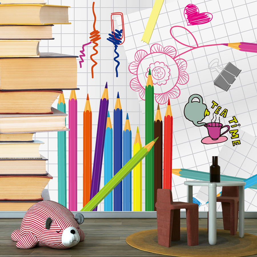 Personalizado fácil de aplicar - Baby Nursery Mural Wallpaper avaliação e preço