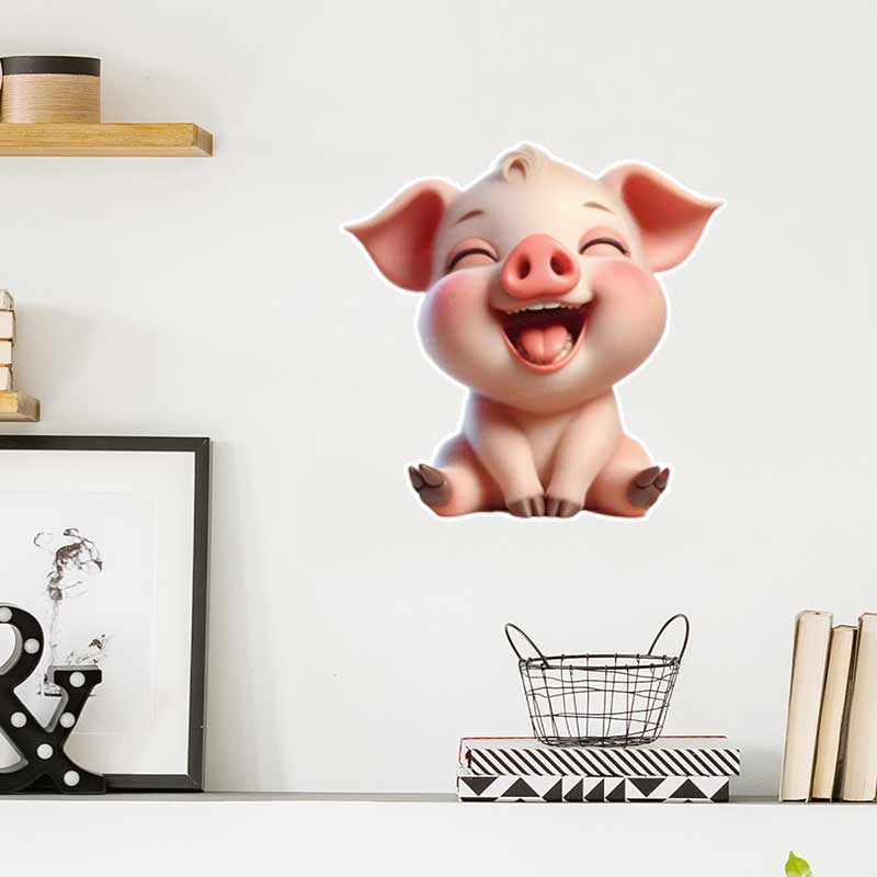 Adesivo de Parede de Porquinho - Baby Nursery Mural Wallpaper avaliação e preço