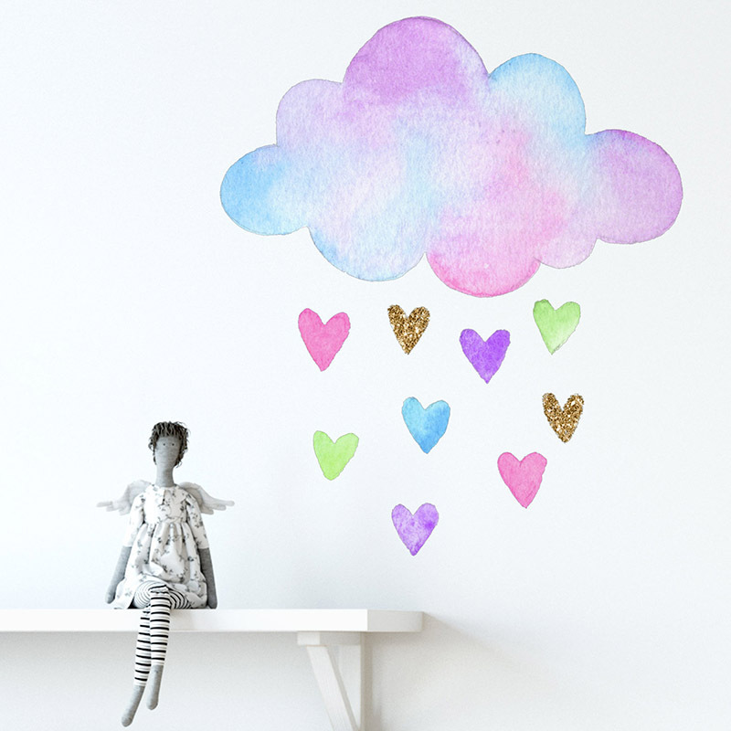 Adesivo de parede colorido com - Baby Nursery Mural Wallpaper avaliação e preço