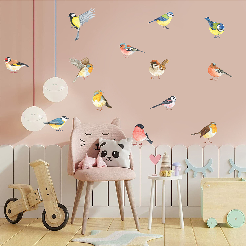 13 pçs pequenos pássaros adesi - Baby Nursery Panelling avaliação e preço