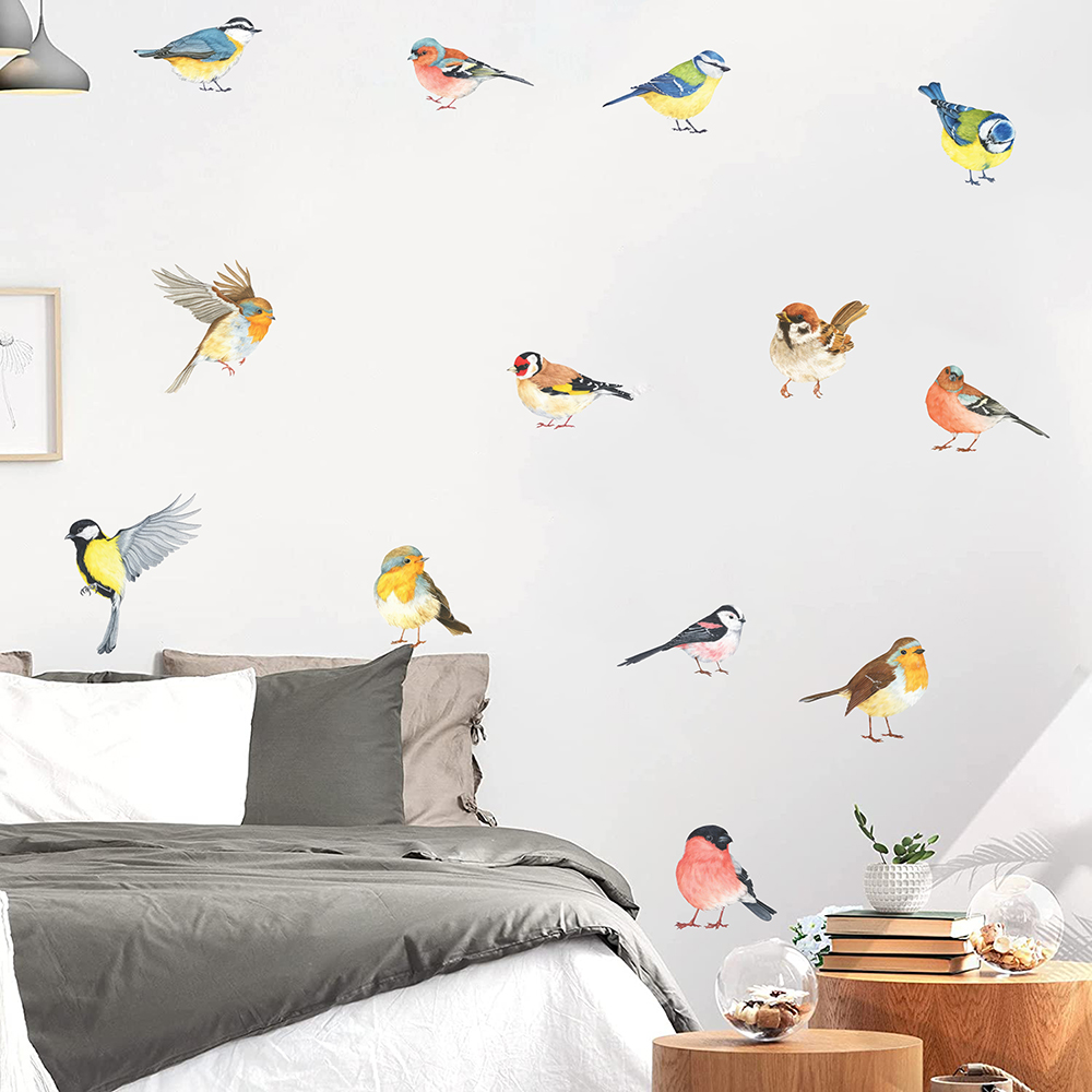 13 pçs pequenos pássaros adesi - Baby Nursery Panelling avaliação e preço