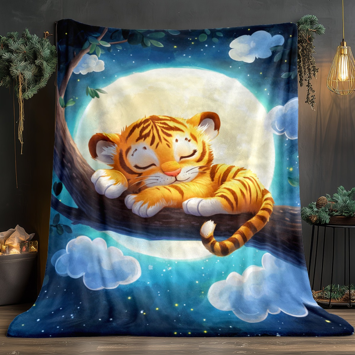 Bonito dormindo tigre no galho - Baby Nursery In Hospital avaliação e preço
