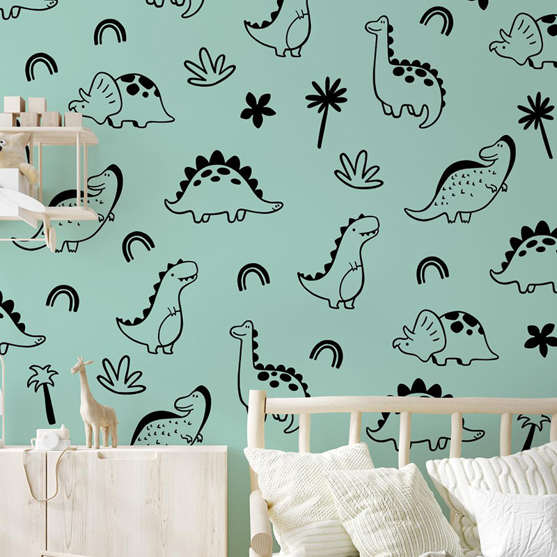 Dinossauro Geométrico Árvore A - Baby Nursery Panelling avaliação e preço