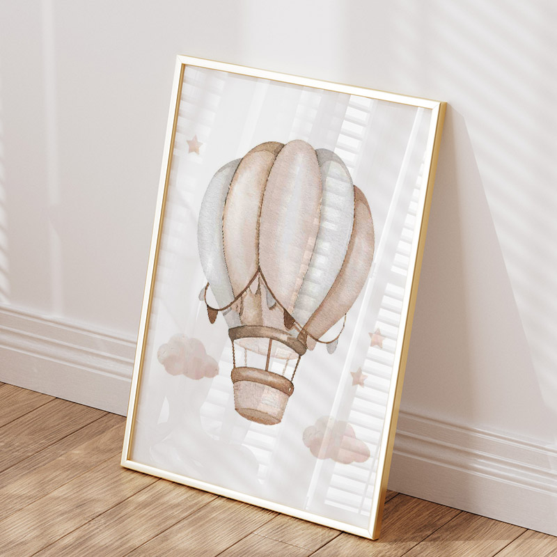 Elefante bonito balão quente l - Baby Nursery Posters avaliação e preço