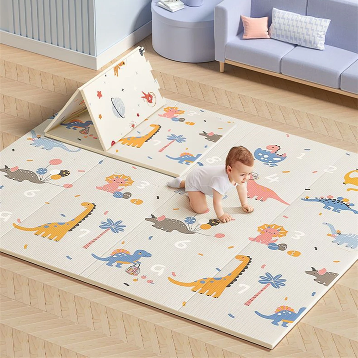 Tapete infantil dobrável, não  - Baby Nursery Mat avaliação e preço