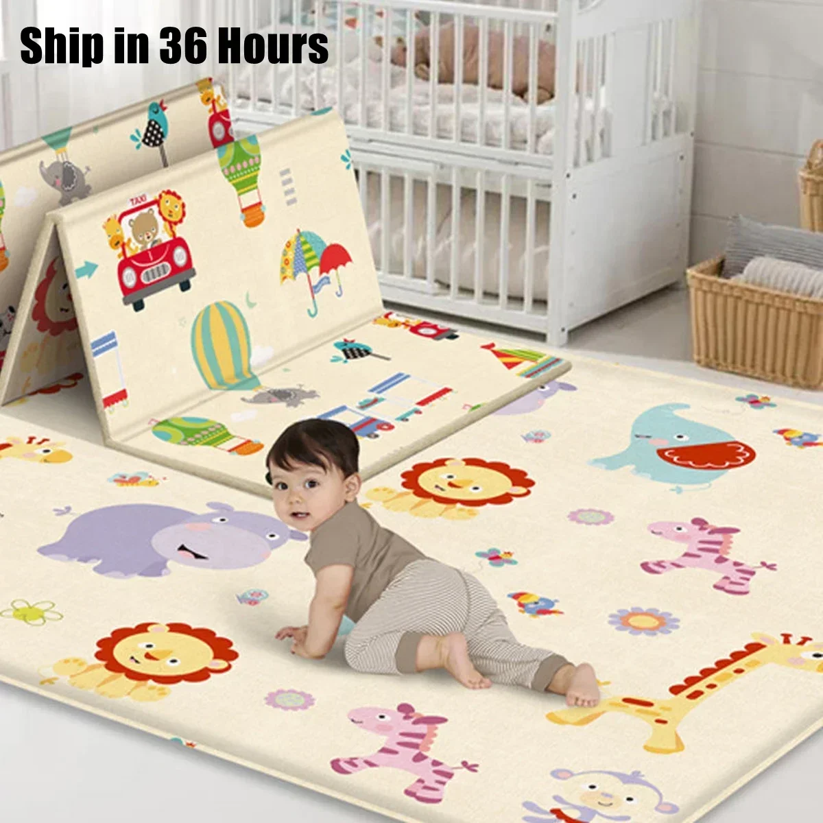 Tapete infantil dobrável, não  - Baby Nursery Mat avaliação e preço