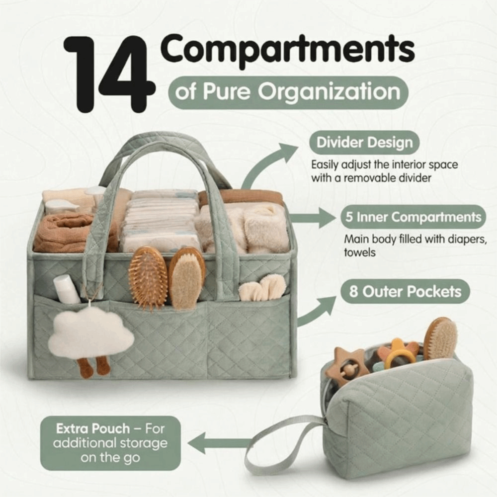 Organizador de Fraldas para Be - Baby Nursery Essentials avaliação e preço