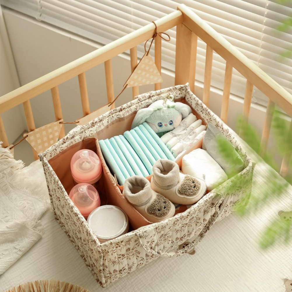 Organizador de Fraldas Floral  - Baby Nursery Essentials avaliação e preço
