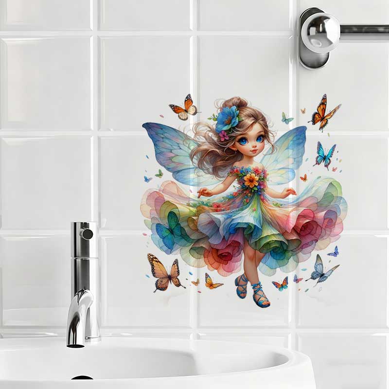Adesivo de parede de fadas, de - Baby Nursery Mural Wallpaper avaliação e preço