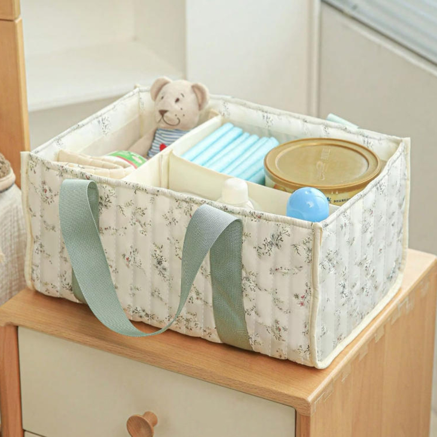 Organizador de Fraldas Floral, - Baby Nursery Essentials avaliação e preço