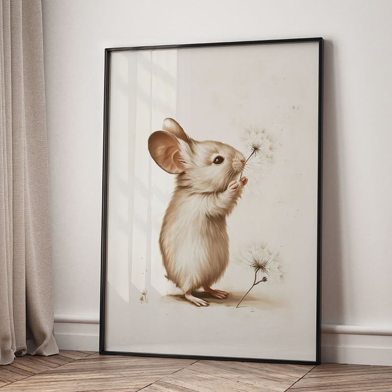 Pôster de Animais Urso Coelho  - Baby Nursery Posters avaliação e preço