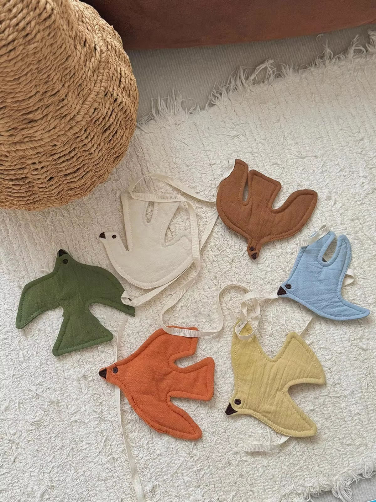 Bandeirinhas de Pássaros em Te - Baby Nursery Fabric avaliação e preço