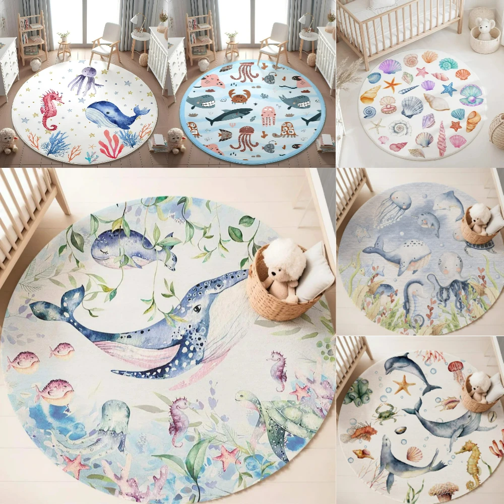 Tapete redondo com estampa de  - Baby Nursery Mat avaliação e preço